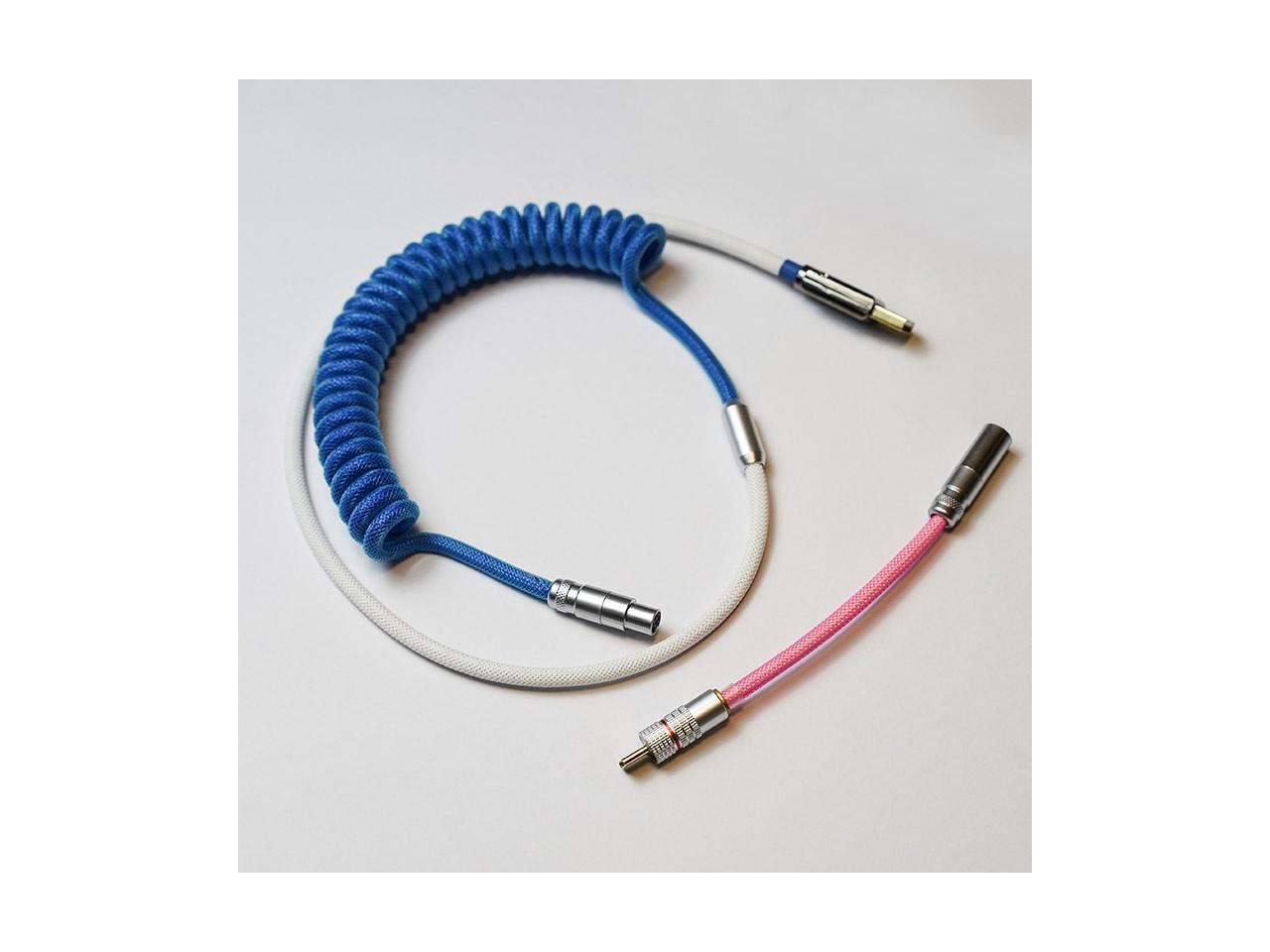 MechZone Handmade Coiled Cable Keyboard Coil TypeC Mini USB DIY Coiled