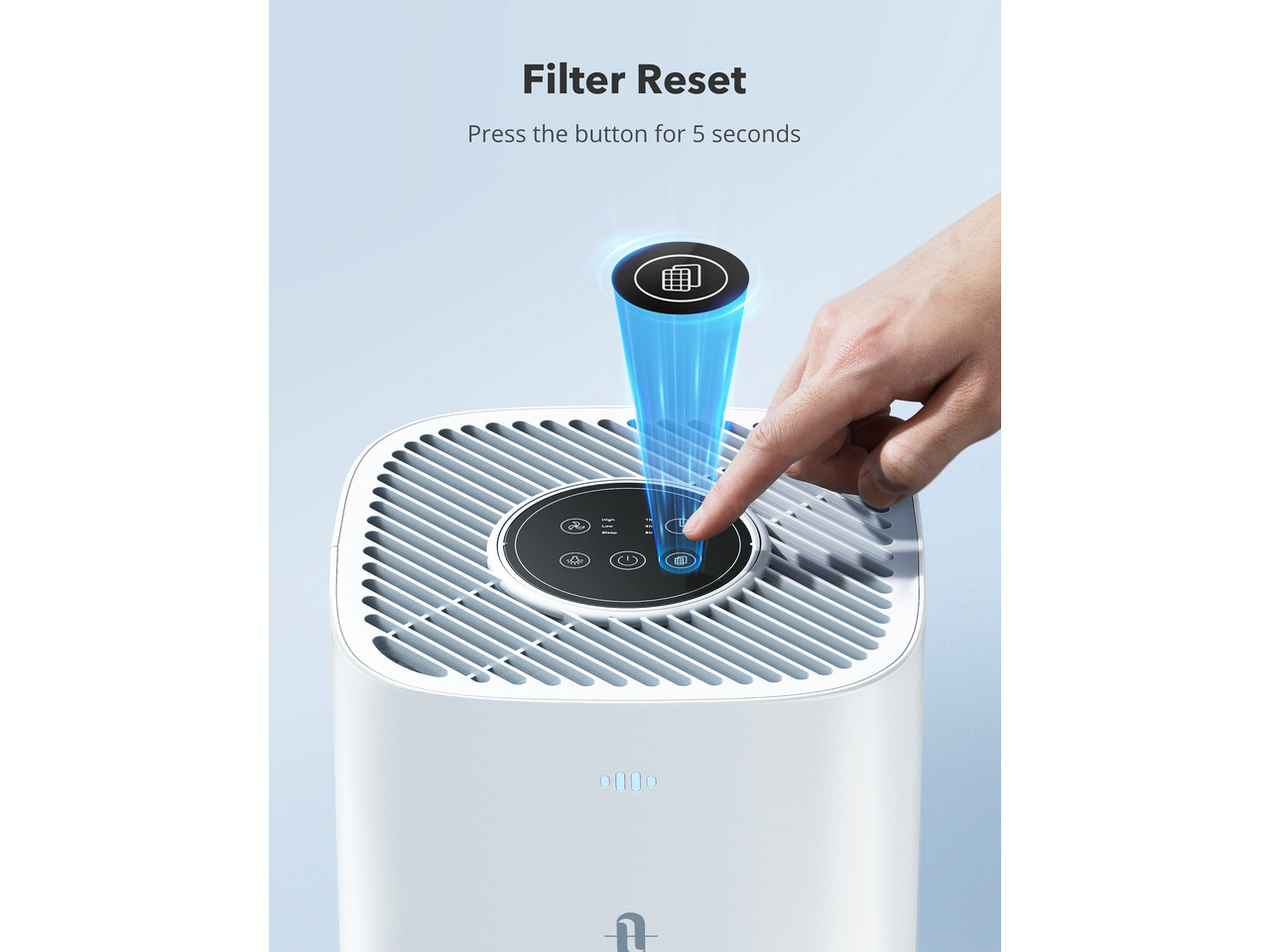 TaoTronics Air Purifier Replacement Filter H13 True HEPA for TTAP006