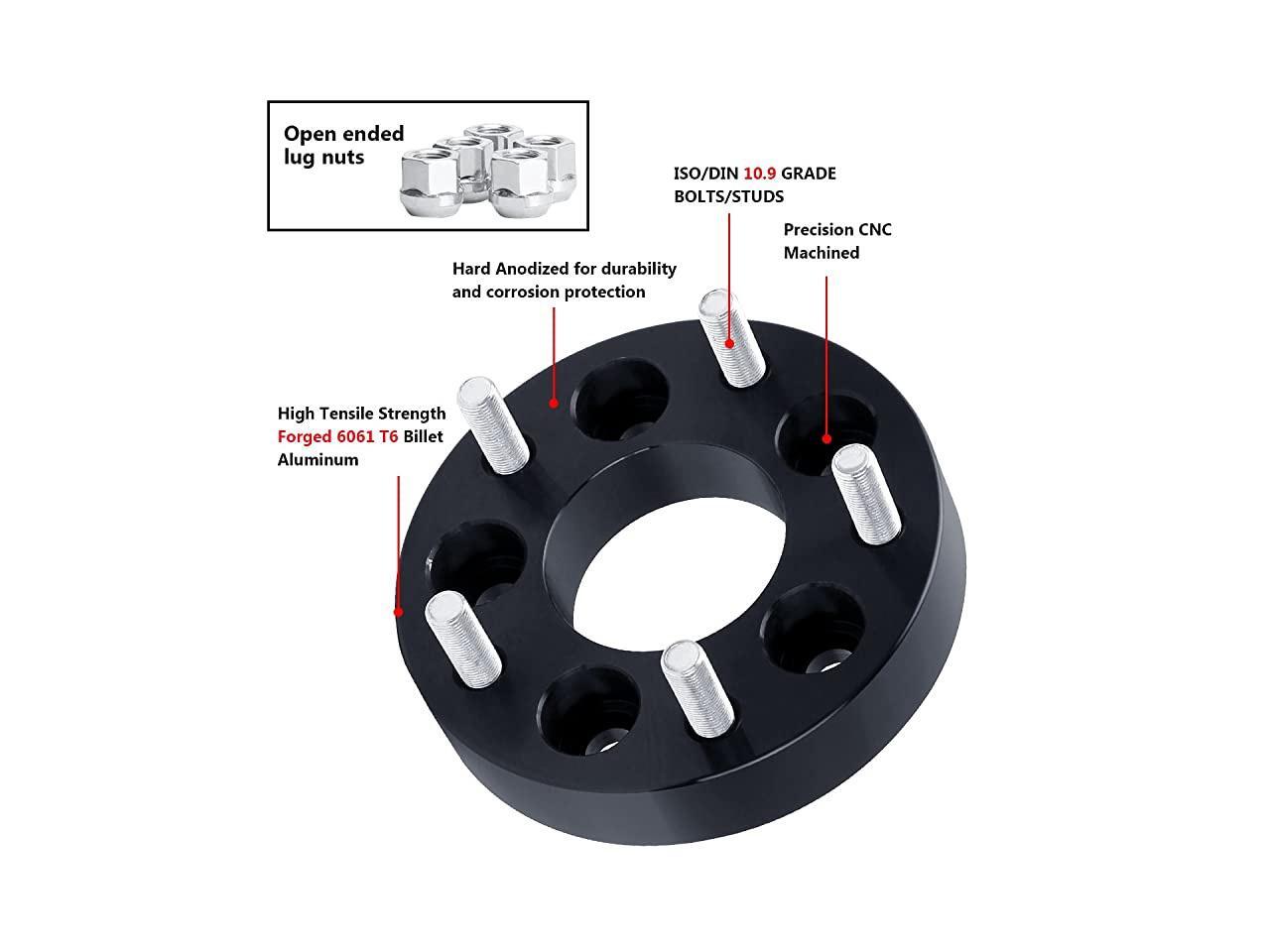 Adapters for Jeep JK s on TJ YJ KK SJ XJ MJ, KSP 5X4.5 to 5x5 Spacers 1
