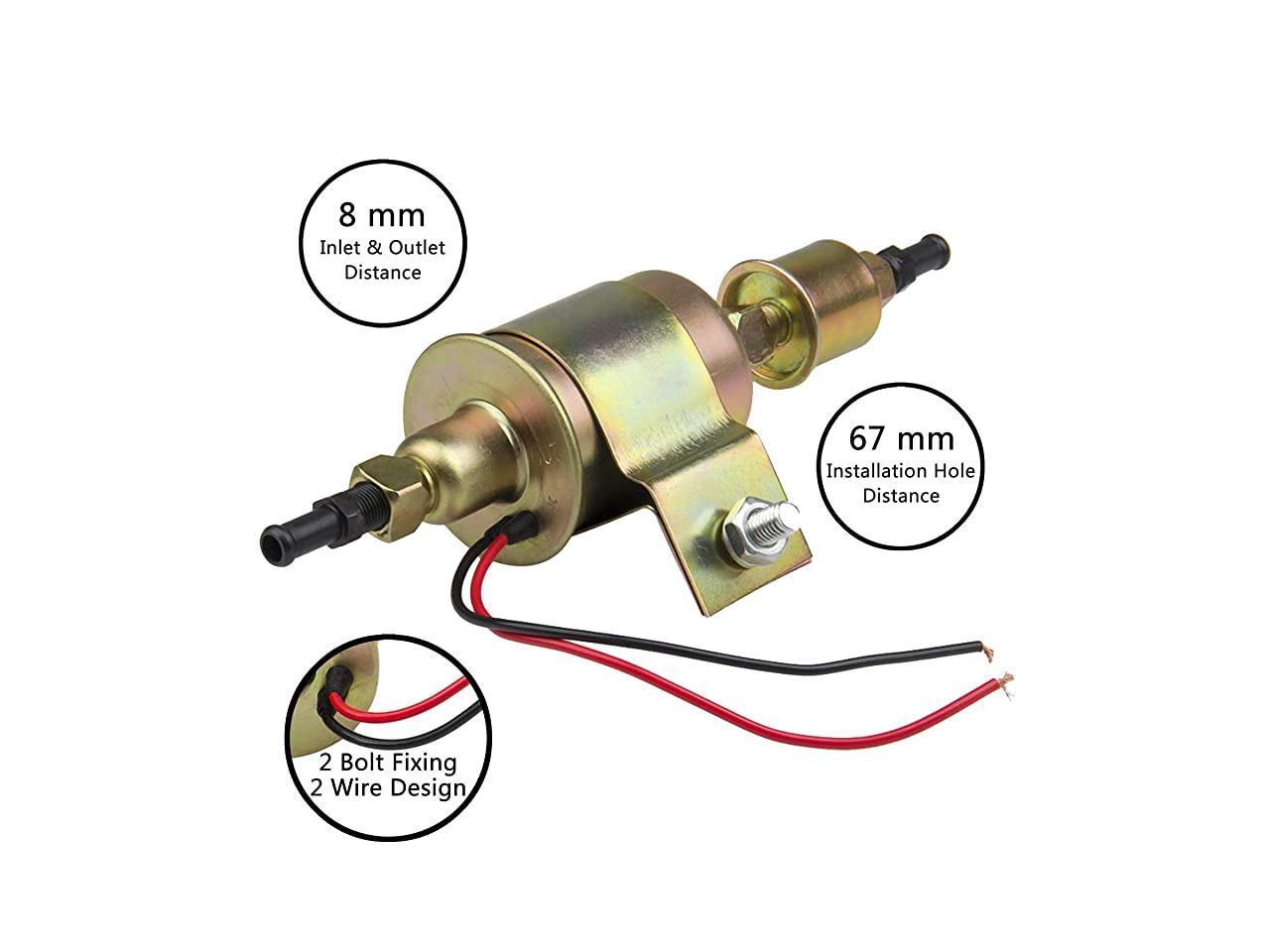 Electric Fuel Pump 12v E8012S Low Pressure Inline Fuel Pump 12 Volt for