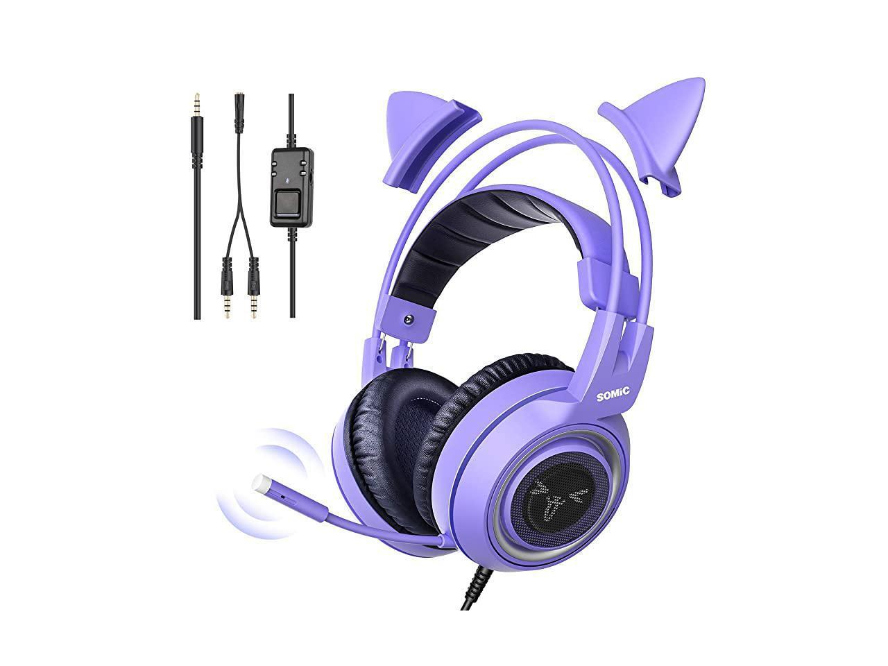 G951S Purple Stereo Gaming Headset with Mic for PS4 Xbox