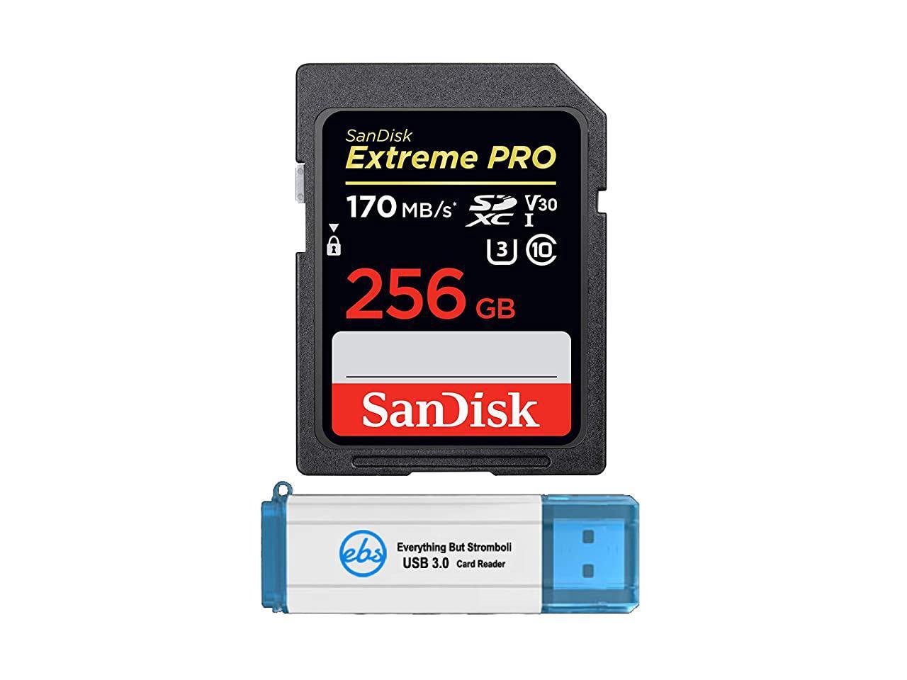 256GB SDXC SD Extreme Pro Memory Card Class 10 Works with Sony CyberShot DSCRX100 VII RX100 VI