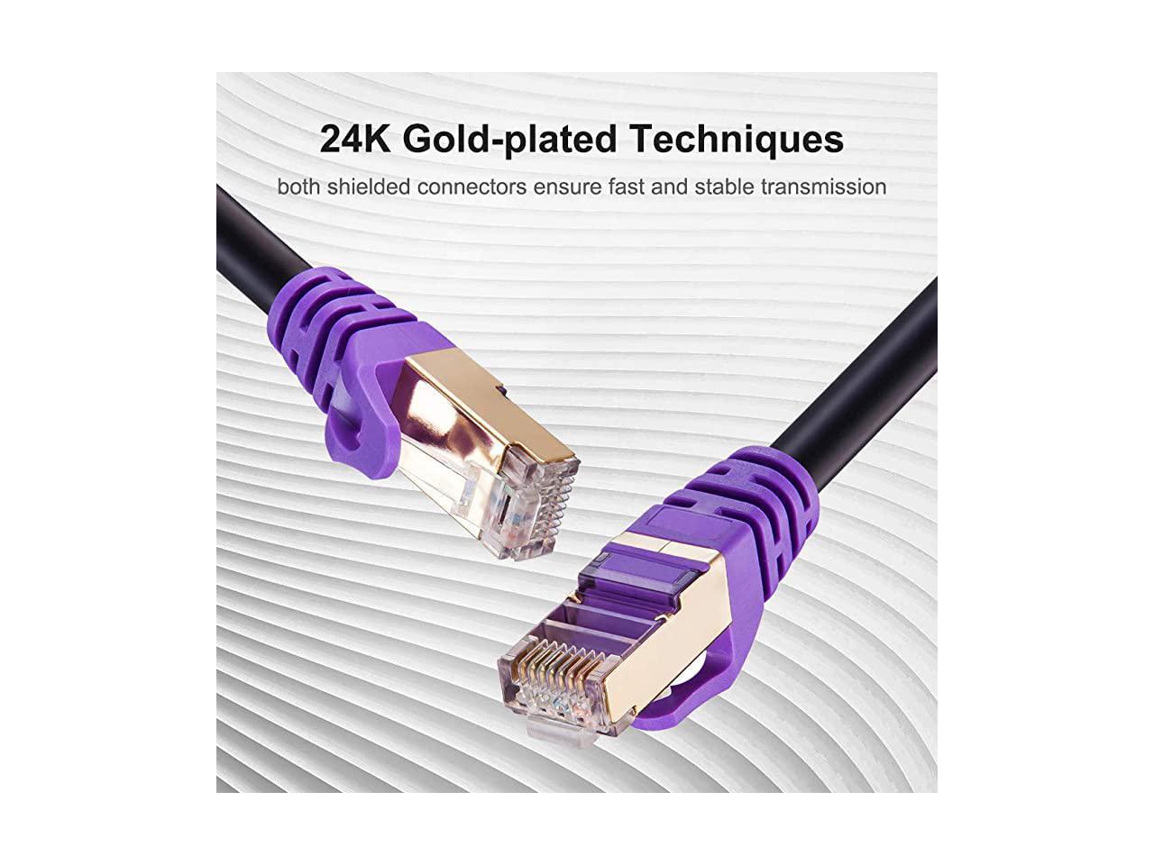 Cat 7 Cable 50 ft Outdoor Cat7 Cable 26AWG HeavyDuty
