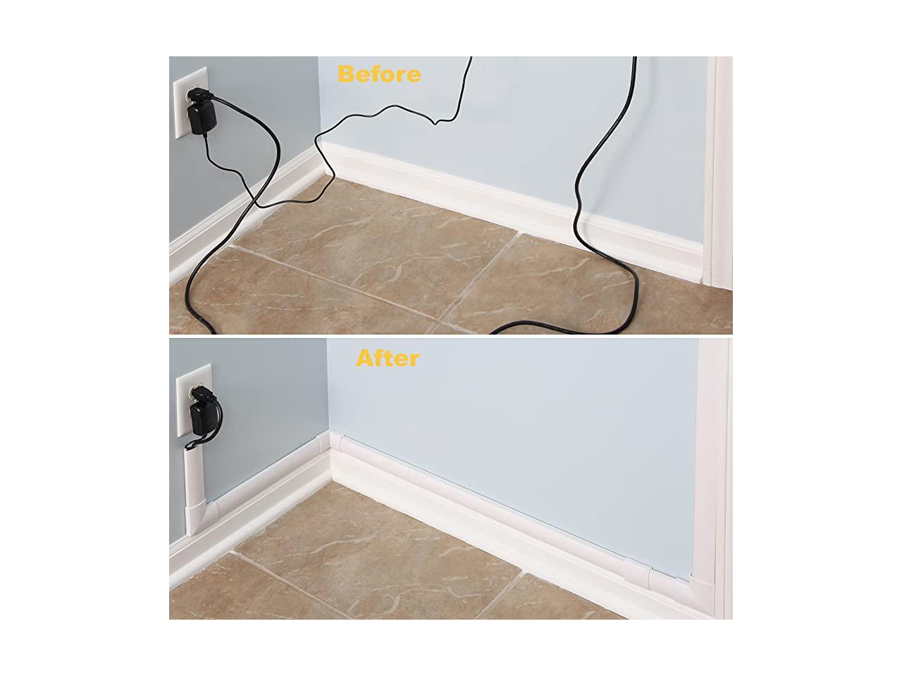 Cord Concealer System Covers Cables Cords or Wires Cable Cover