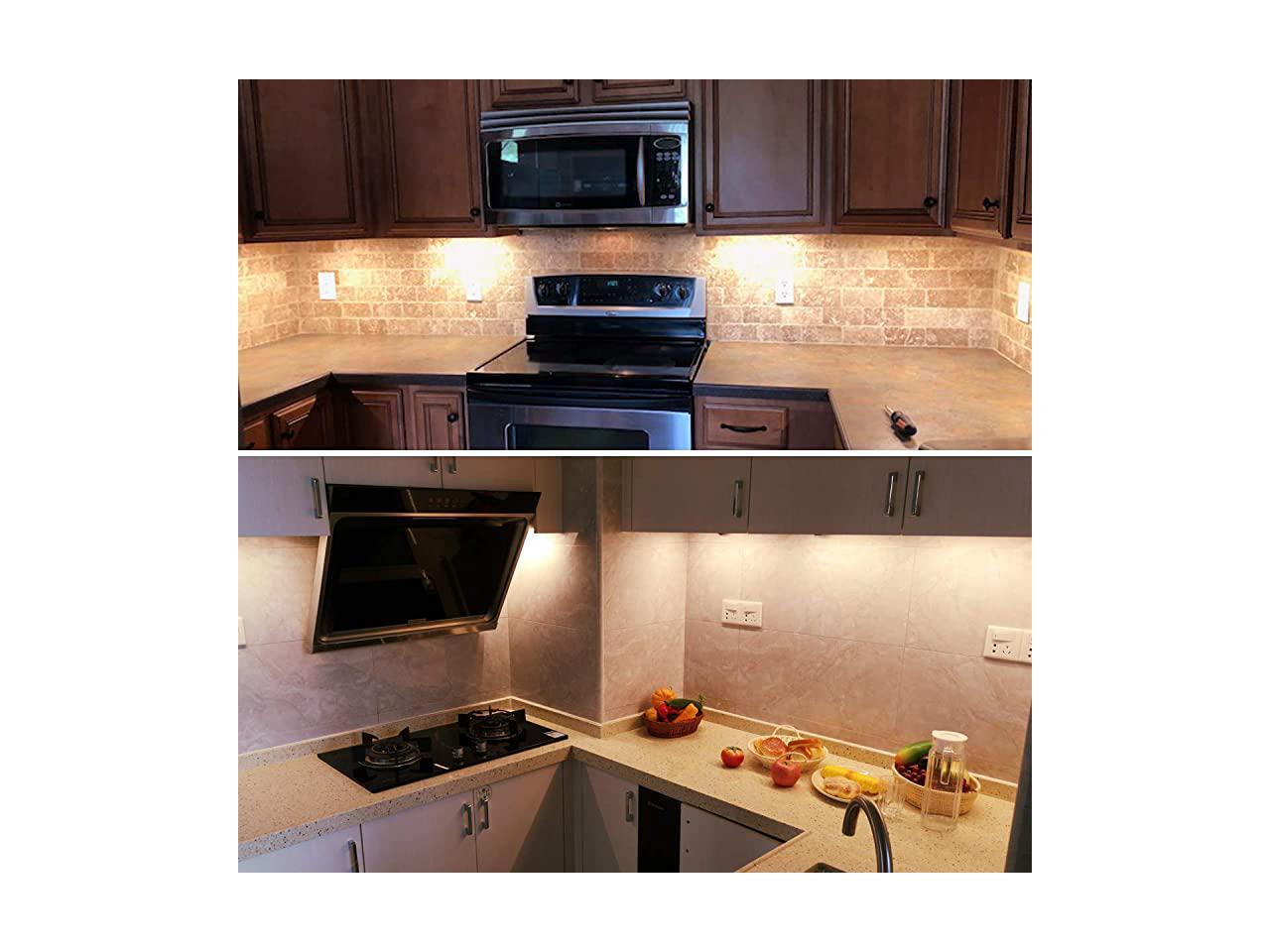 Litever Under LED Lighting Kit 4 PCS 20 Inches Flexible LED