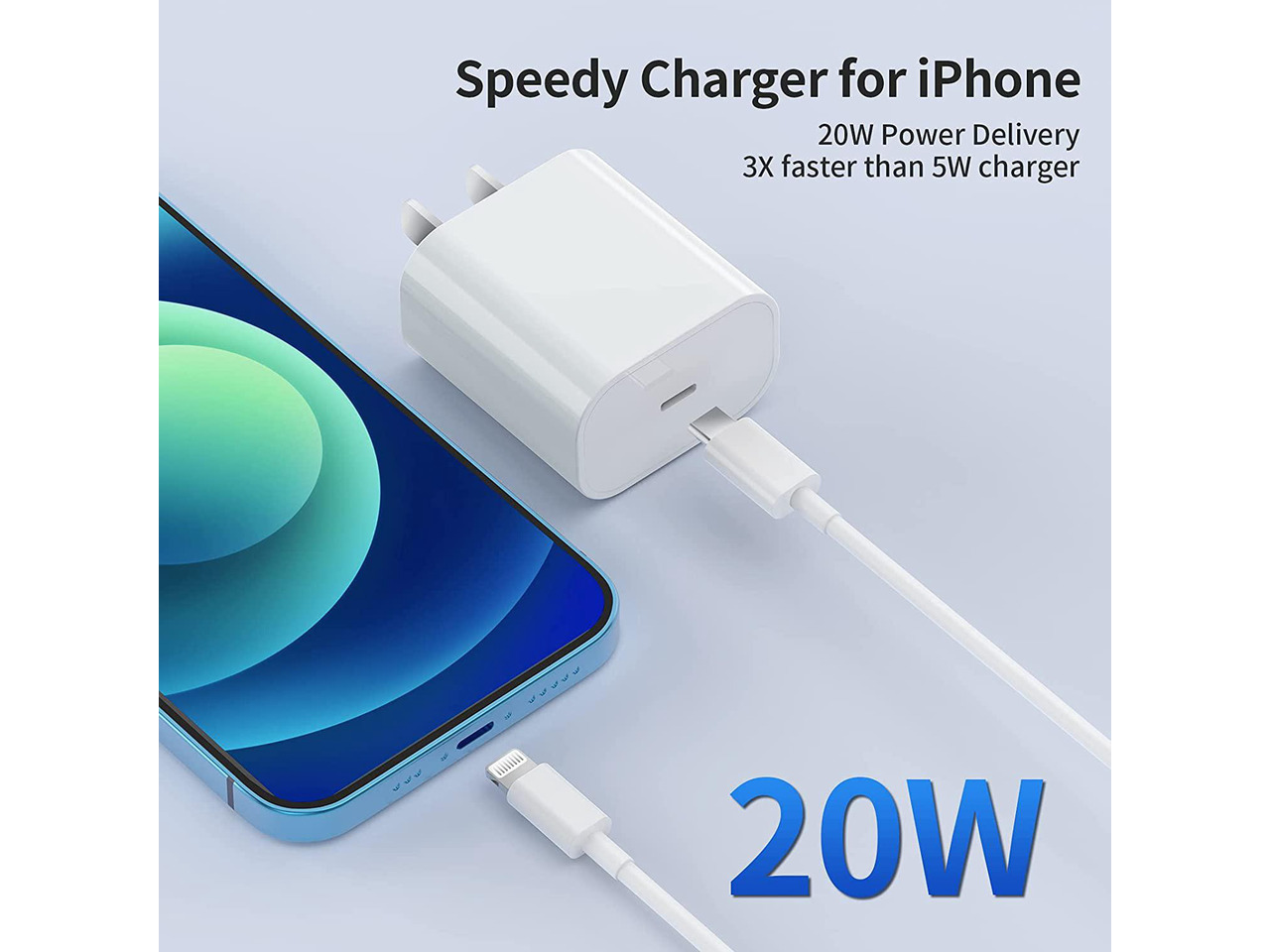 iPhone 12 13 Charger [Apple MFi Certified] 2Pack USB C Wall Charger Fast Charging 20W PD