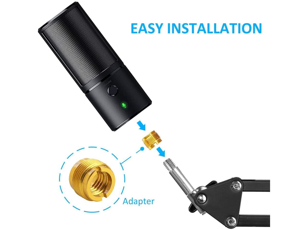 Professional Razer Seiren X Boom Arm with Pop Filter Mic