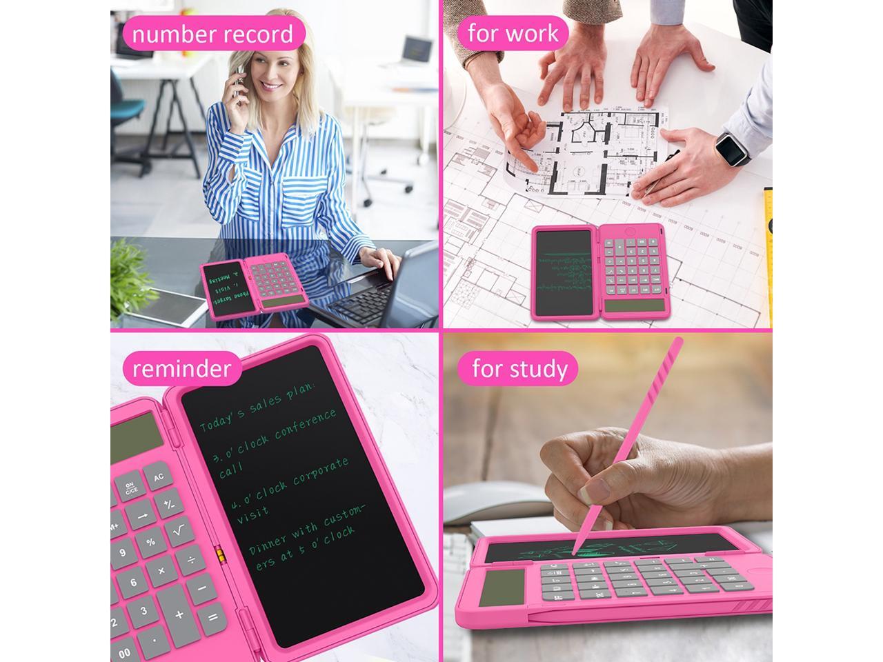Calculator Writing Board USB Charging Carry on Convenient for Work and
