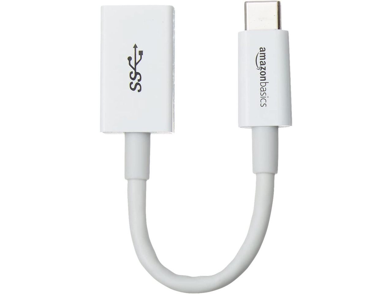 AmazonBasics USB TypeC to USB 3.1 Gen1 Female Adapter White 10Pack