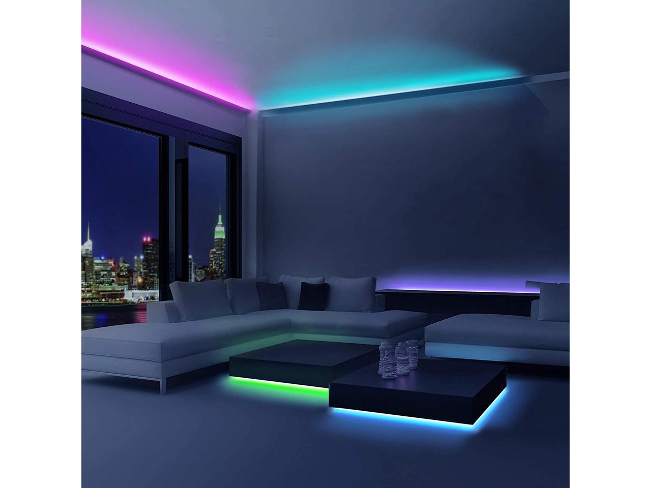 Merkury Innovations LED Strip Light Waterproof 120 LEDs 12 Ft RGB SMD