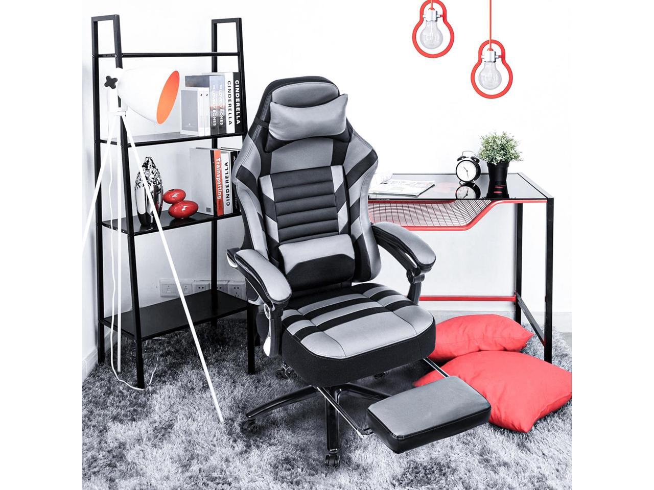 KILLABEE Big and Tall 400lb Massage Memory Foam Gaming Chair