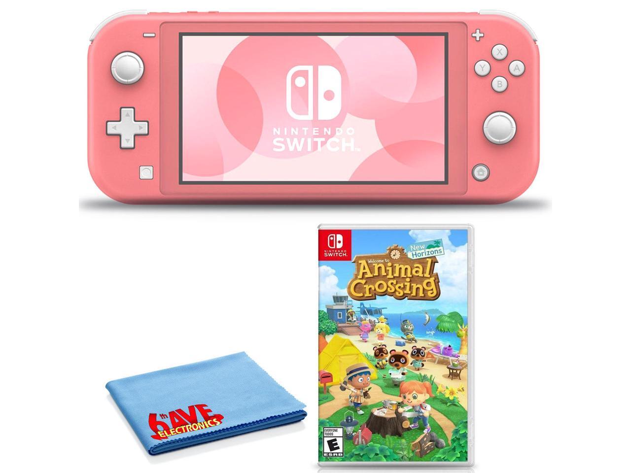 Nintendo Switch Lite (Coral) Bundle Includes Animal Crossing New Horizons