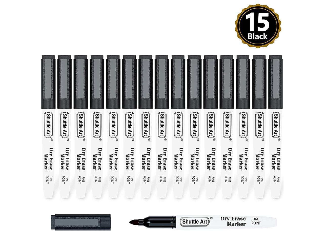 Shuttle Art Dry Erase Markers Bundle 15 Colors Dry Erase Markers + 15