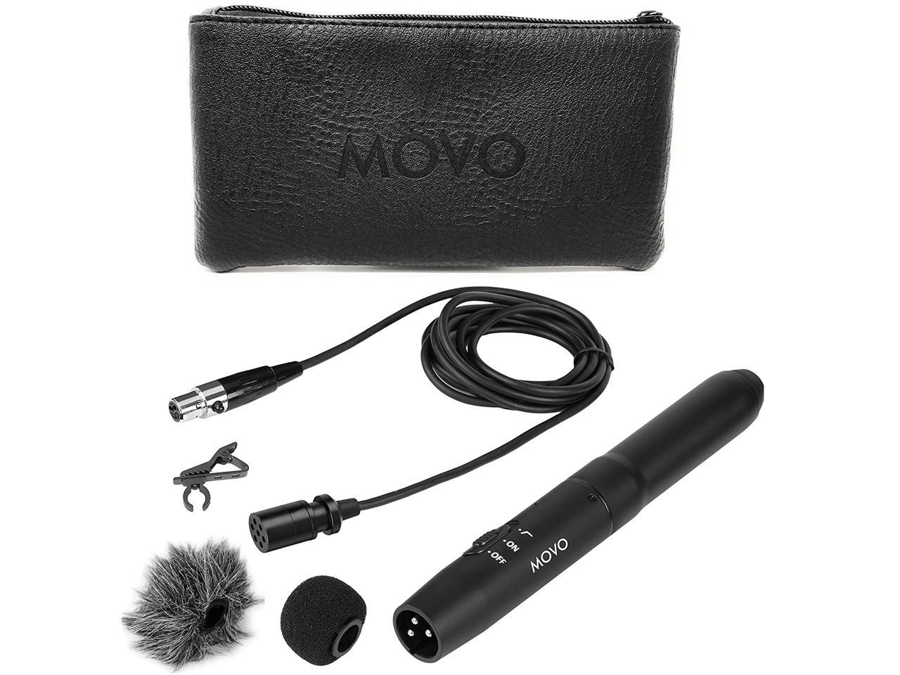 Movo LV11OD XLR Lavalier Omnidirectional Condenser Microphone with
