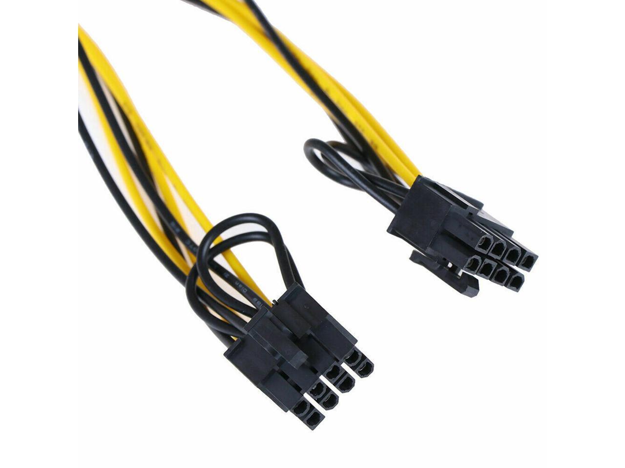 PCIE 6pin to 2x 6+2pin 6pin/8pin Power Splitter Cable PCIE PCI