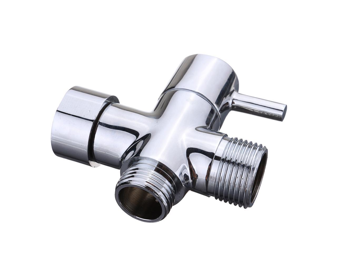 7/8 Inch TAdapter 3 Way Connector Brass Shower Diverter with Valve for
