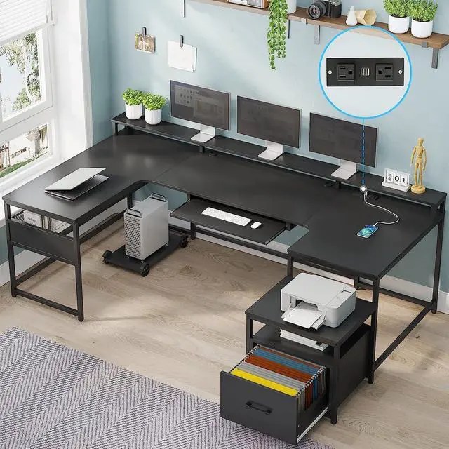 U Shaped Gaming Computer Desk Popular