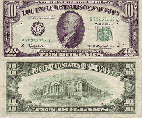 Ten-dollar bill obverse/reverse | The obverse and reverse of… | Flickr