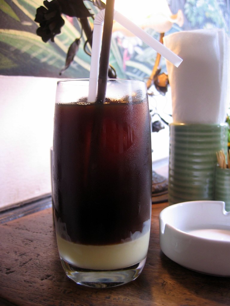 Lao iced coffee Cafe Ban Vat Sene Alexandra Moss Flickr