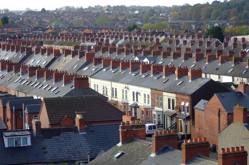 Belfast Terraced Houses Time was when most of these houses… Flickr