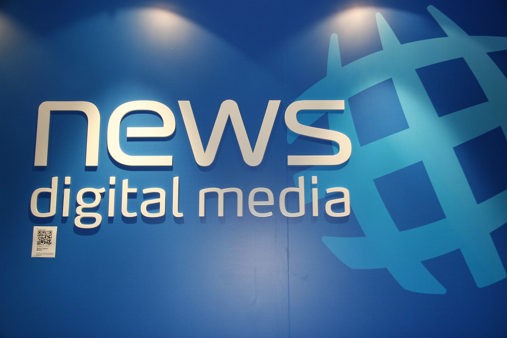 The News Digital Media logo with attached Semapedia code Flickr