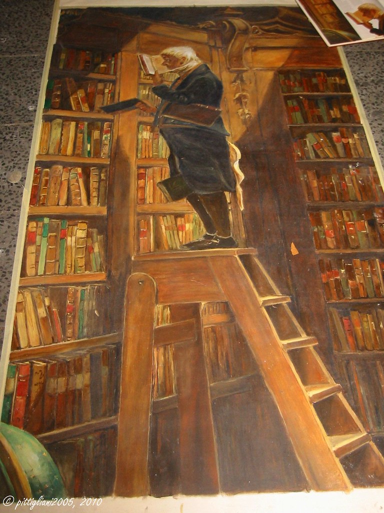 Der Bücherwurm / The bookworm Gemälde von Carl Spitzweg ==… Flickr