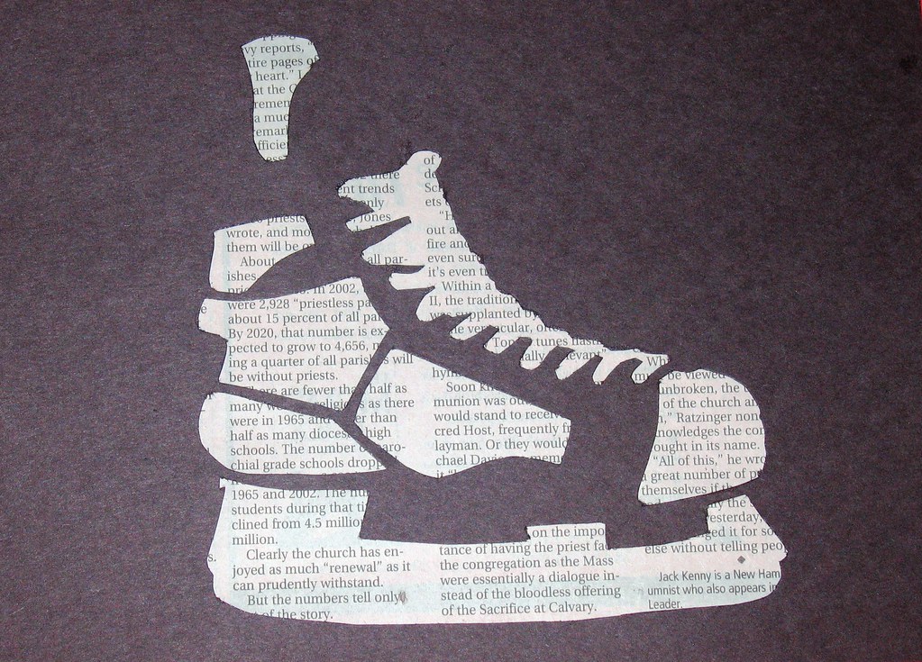 Hockey Skate Stencil shipbyrls Flickr