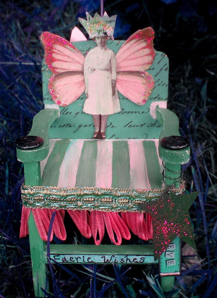 "Queenie's Magic Fairy Chair"! This is a fairy chair I mad… Flickr