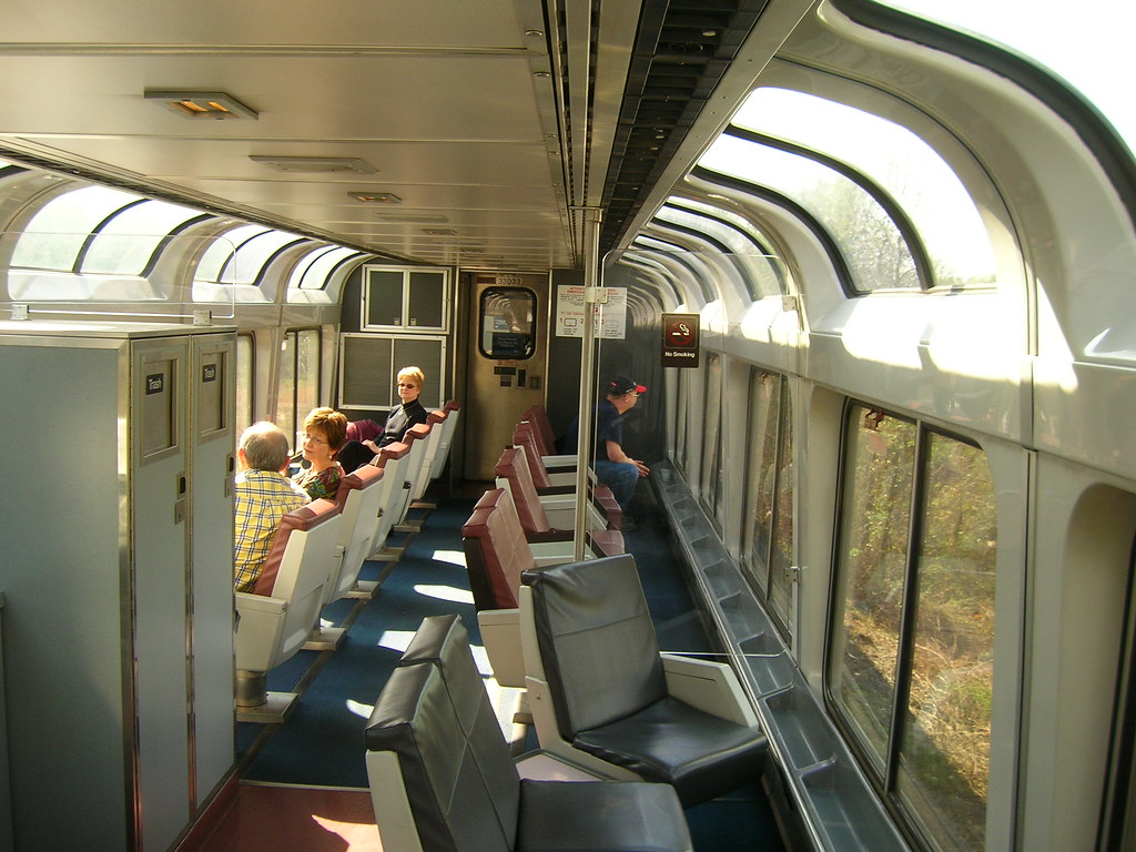 Lounge Car, Amtrak Looking longways from abou the middle o… Flickr