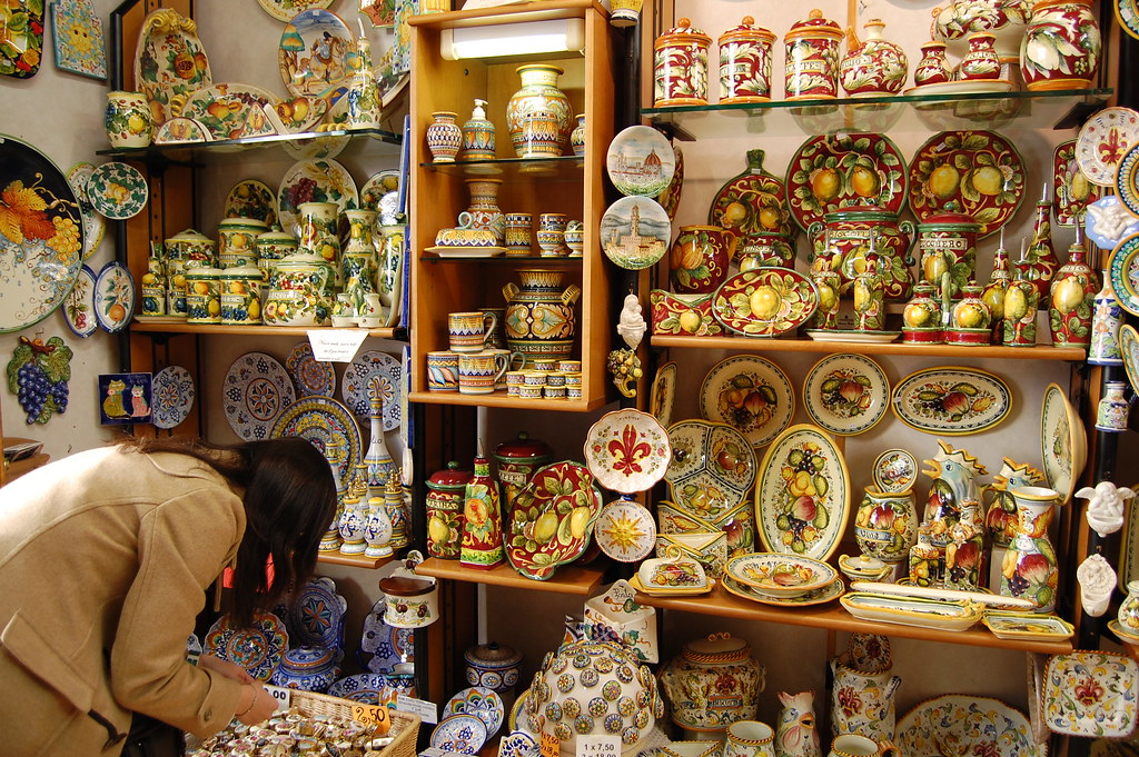 Ceramics Shop Handpainted ceramics is a Tuscany specialty… Flickr