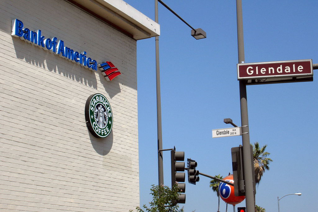 Bank of Starbucks America A historic bank, read the plaque… Flickr