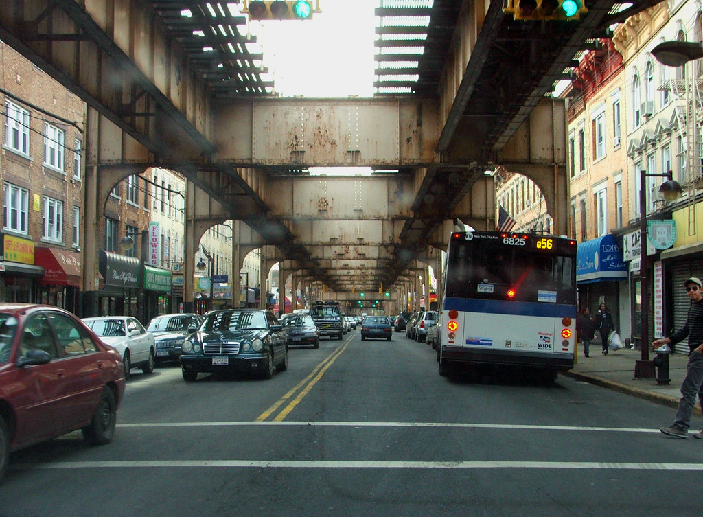 Elevated Train on Jamaica Ave spikeblacklab Flickr