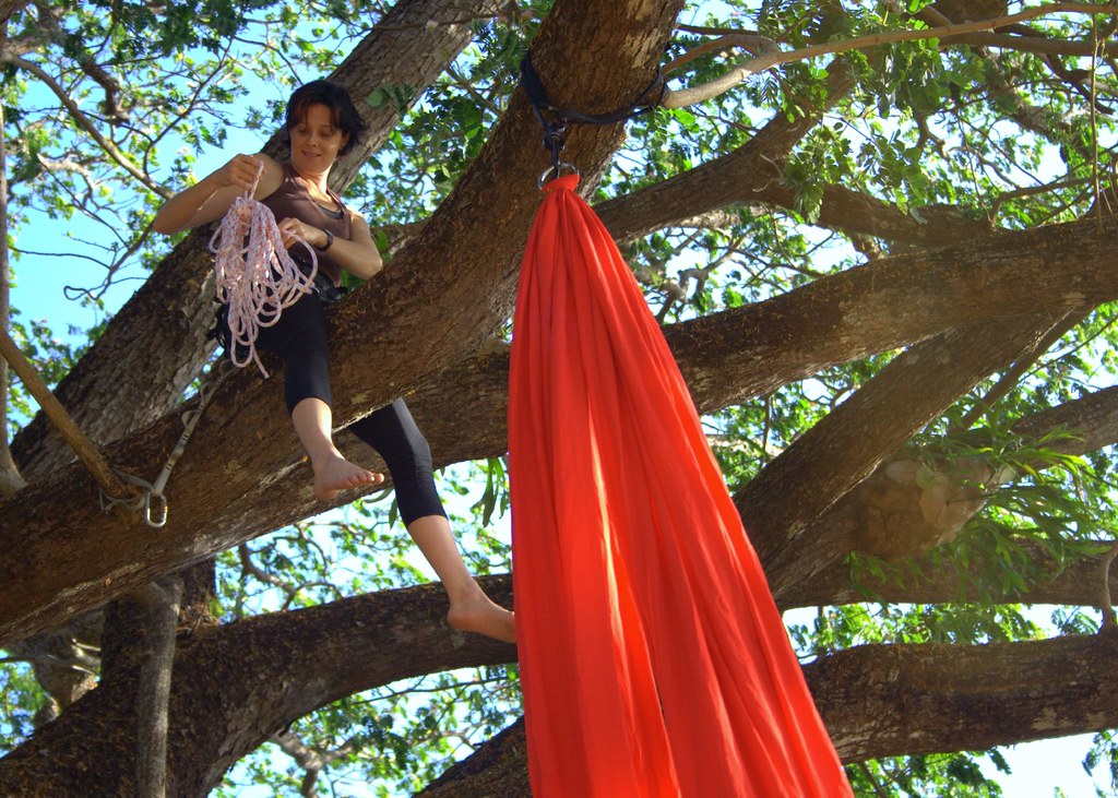 aerial silks this is rada. she climbed this tree in port d… Flickr