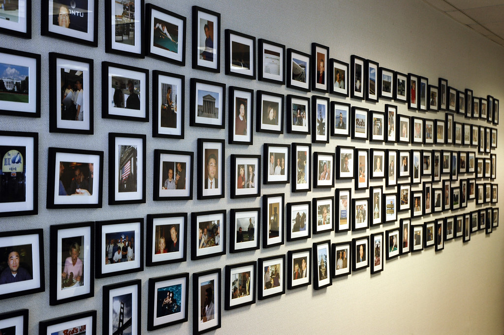 corporate photo wall the place i work is freaking cool... … Flickr