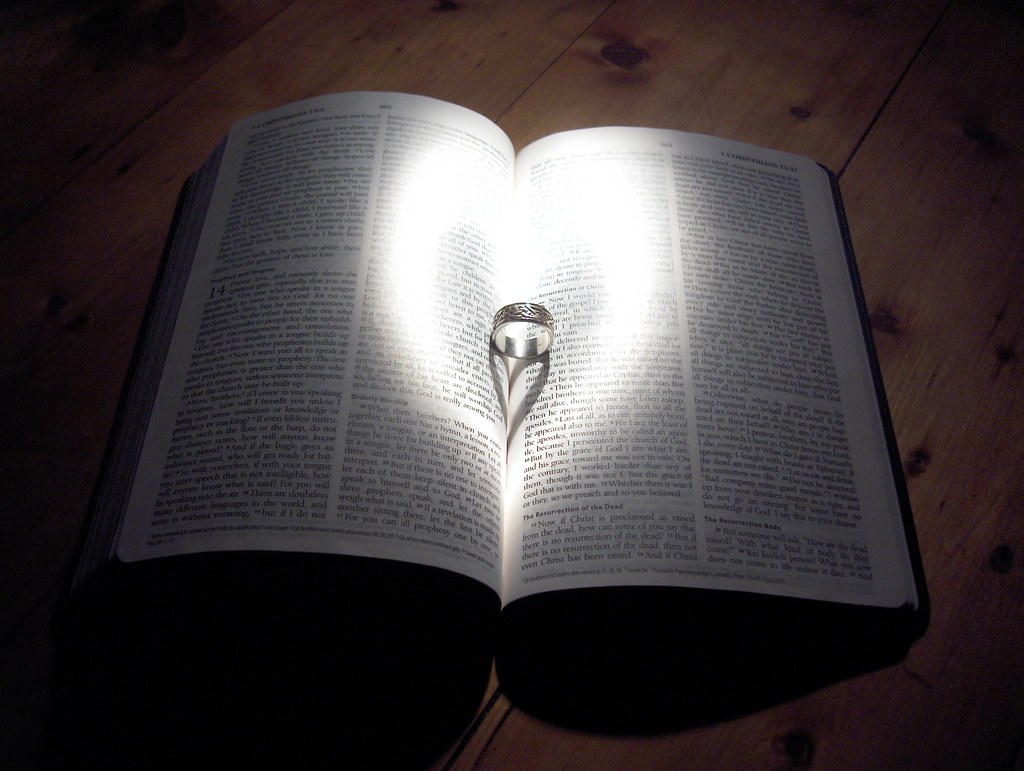 Ring + Bible + Flashlight = Heart Everybody's doing it, so… Flickr