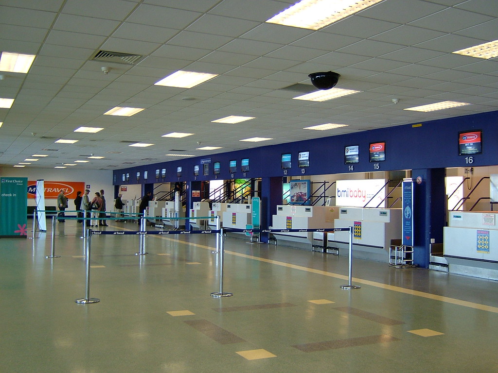 Cardiff Airport Checkin Not a busy day today at Cardiff Flickr
