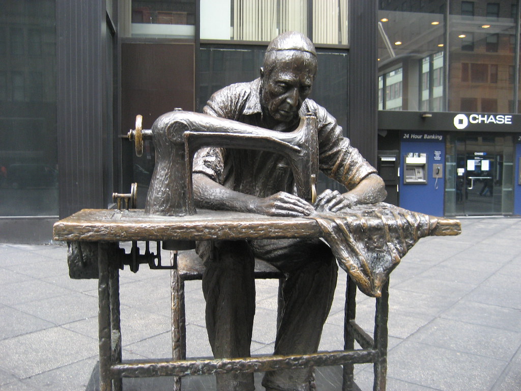 NYC Fashion District Garment Worker This plaza occupies… Flickr