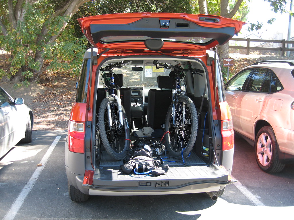 Bikes in Honda Element Our 2003 Honda Element is great at … Flickr