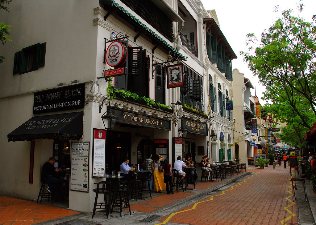 Boat Quay bars The start of the resturant and bar strip al… Flickr