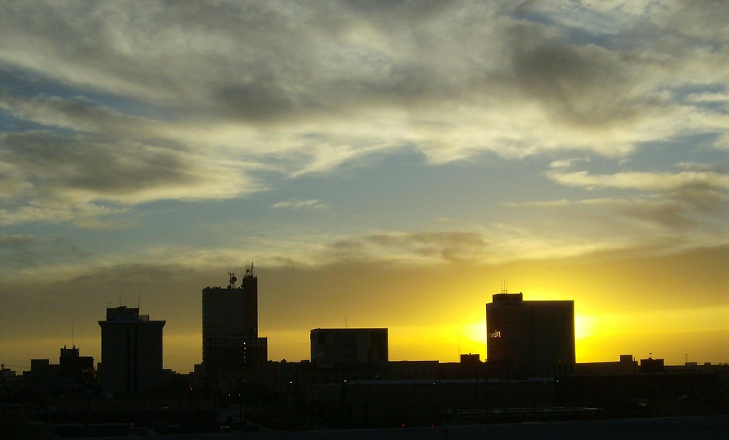 Lubbock skyline at sunset Denny Mingus Flickr