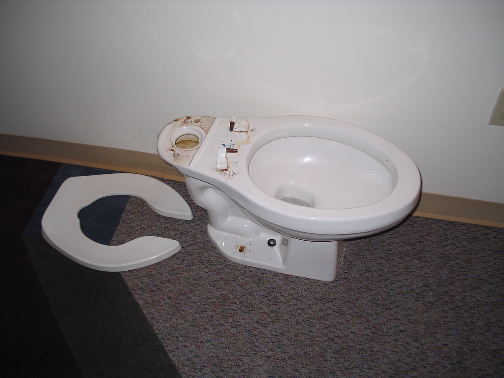 Broken Toilet Here's a toilet from the GT apartment that B… Flickr