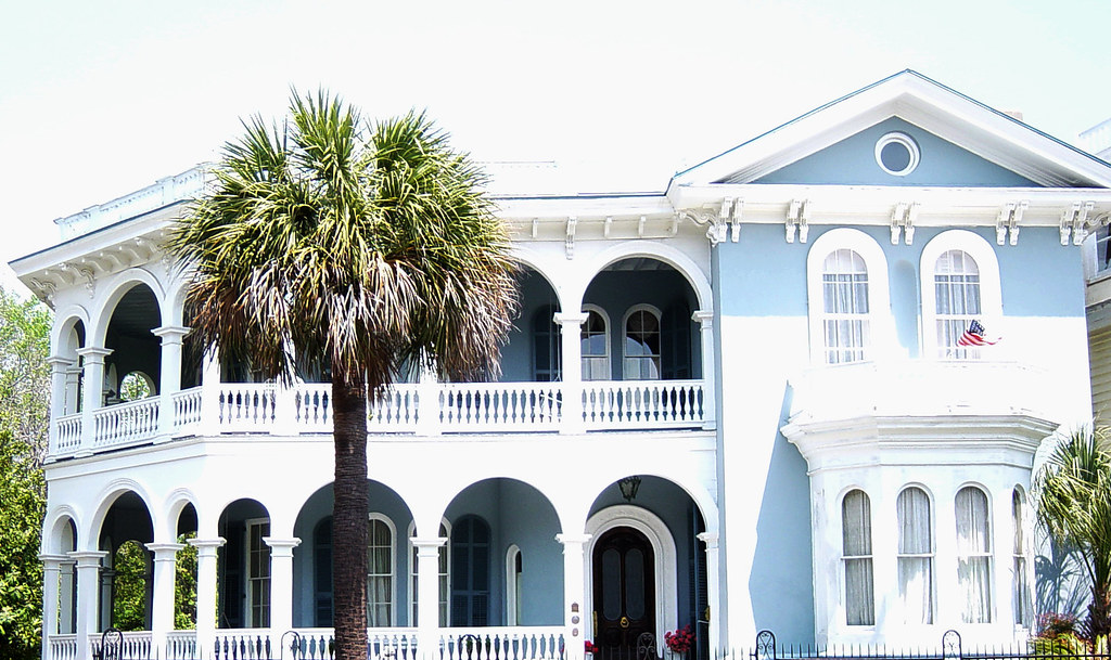 Pastel blue house One of the dozen or so houses, in variou… Flickr
