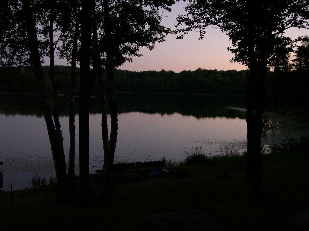 Watersmeet sunset County line lake in Watersmeet Michigan … Andrew