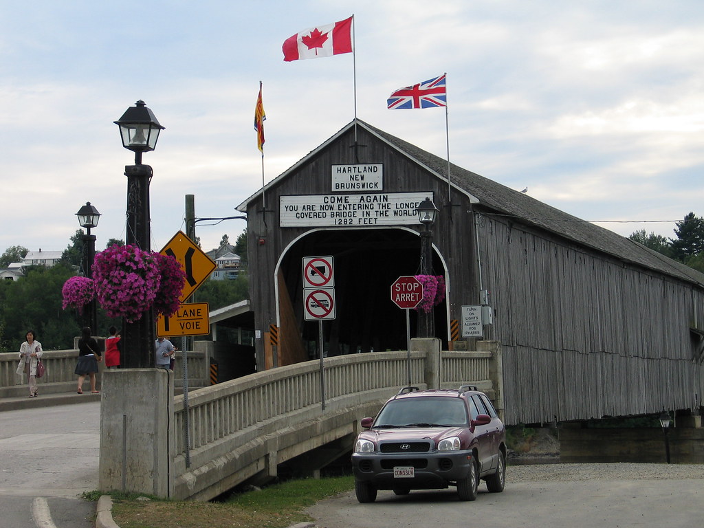 in the town of Hartland, New Brunswick This is the entranc… Flickr