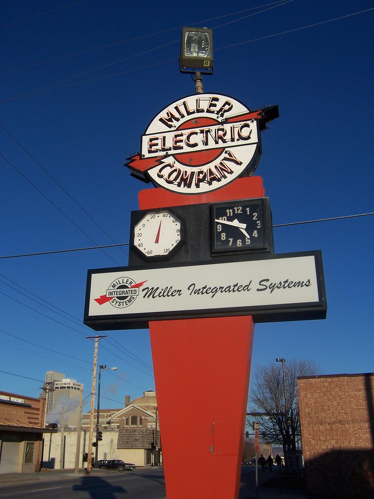 Miller Electric Company Sign Near Leavenworth in Omaha. Flickr