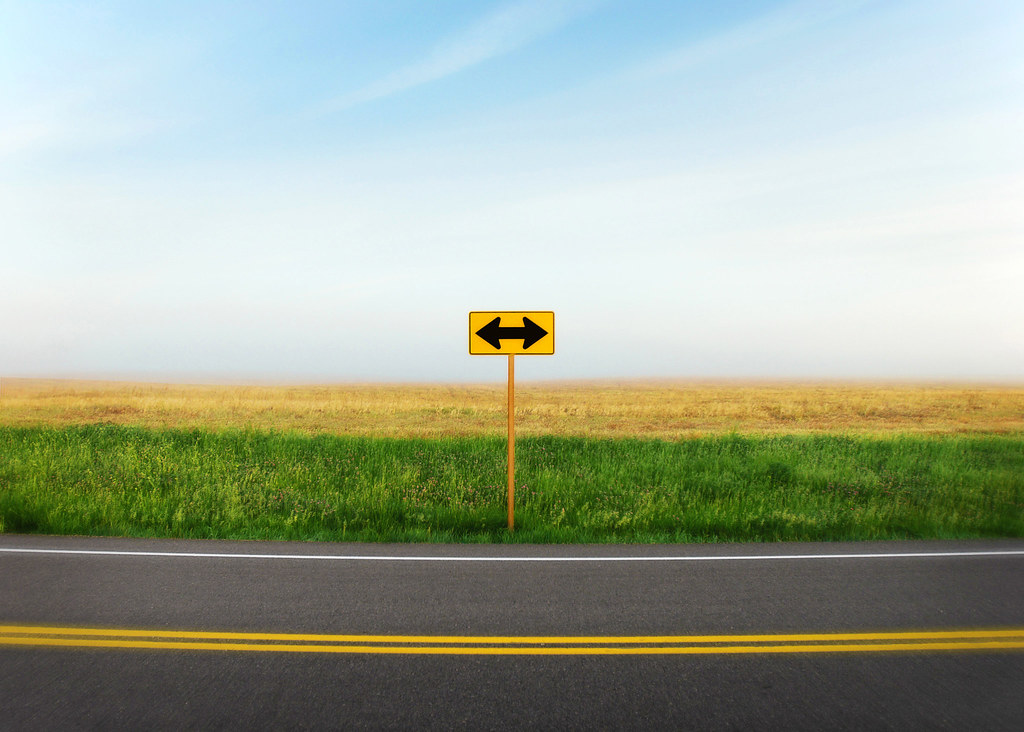 Crossroads Crossroads on a foggy morning outside of Bellevâ€¦ Flickr