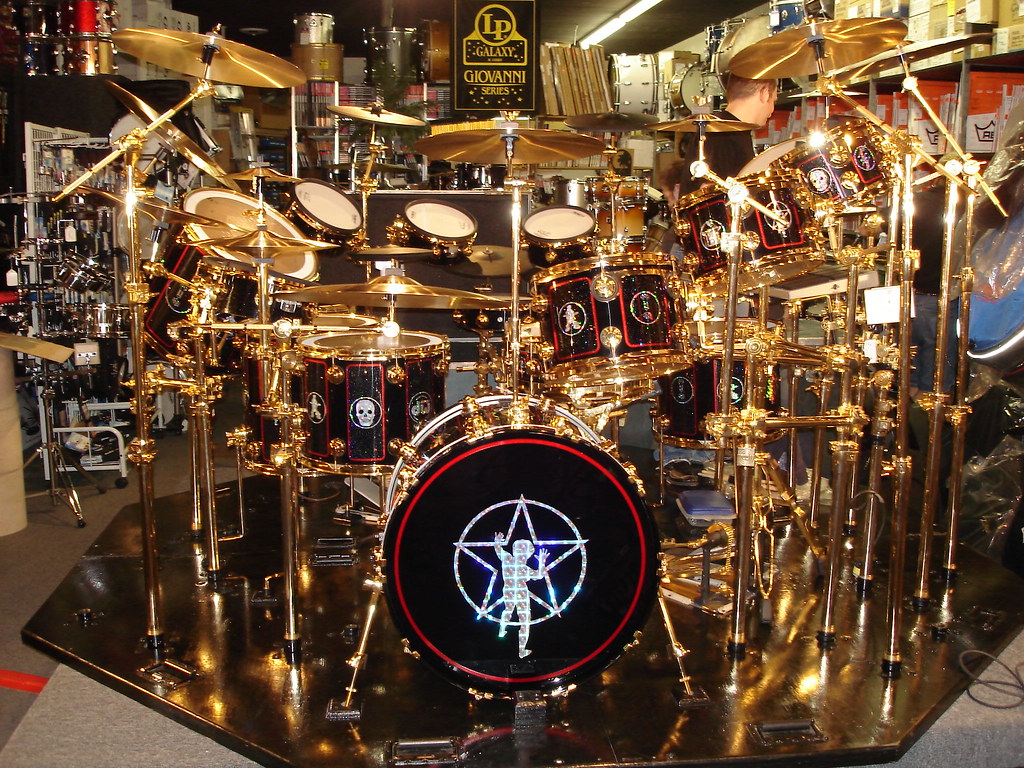 Neil Peart's Drum Kit in Pittsburgh Prof Tour LerxstKing Flickr