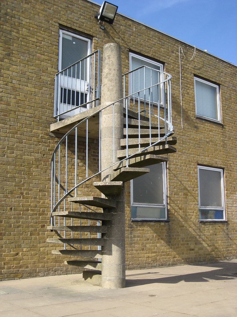 Concrete Spiral Staircase Its ugly but i like it. Flickr