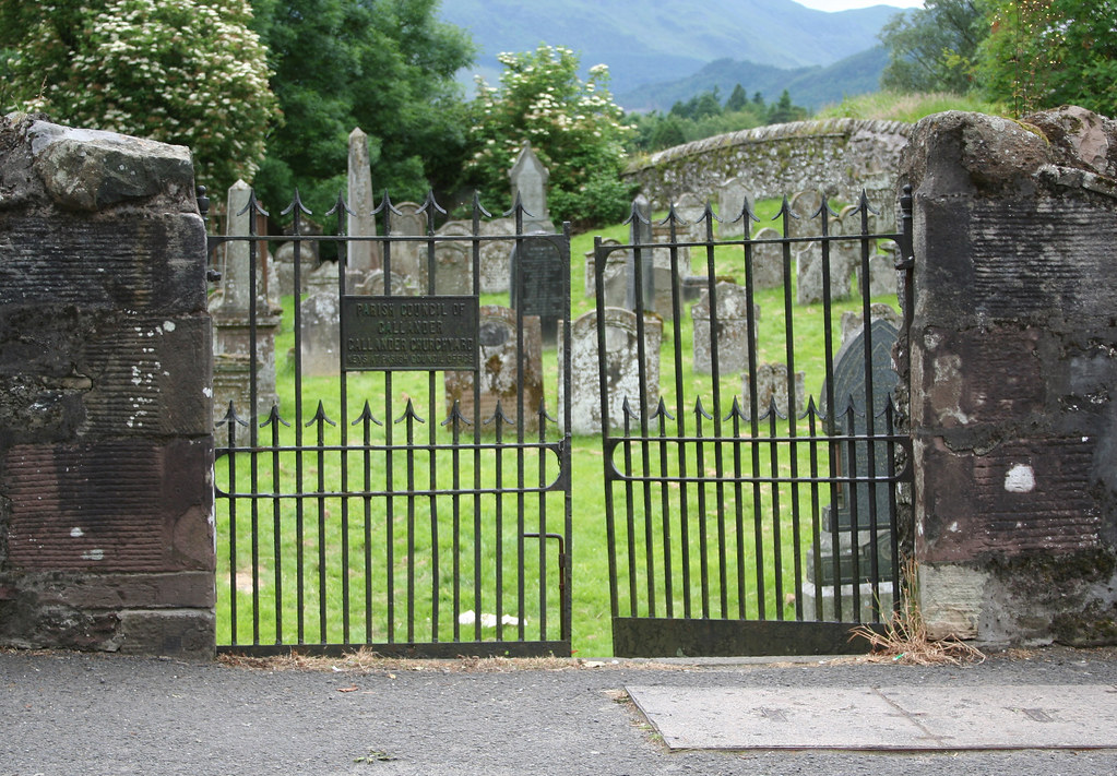 cemetery gates Callander, Stirlingshire, Scotland, UK Leo Reynolds