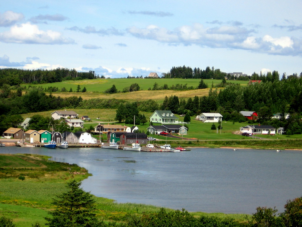 PEI Fishing Village "Hostetter's Viewscape" on the French … Flickr